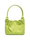 Staud Felix Leather Top Handle Bag In Green