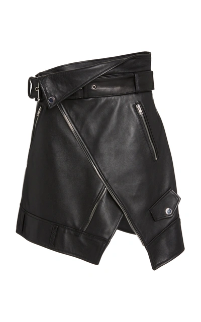 Monse Women's Leather Moto Jacket Skirt In Black