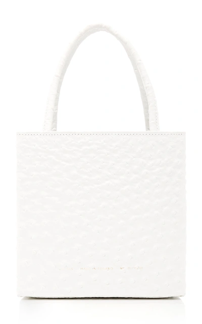 Chylak Textured-leather Tote In White