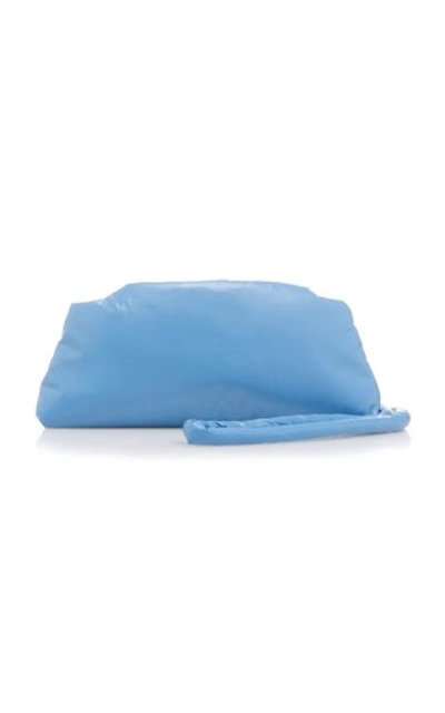 Kassl Oil Slender Padded Nylon Shoulder Bag In Blue