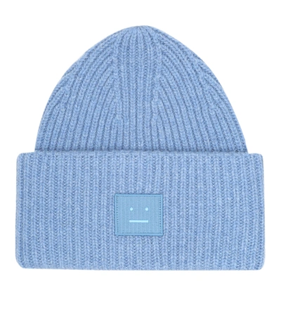 Acne Studios Kansy Light Blue Wool-blend Beanie ModeSens