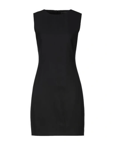 Calvin Klein Collection Short Dresses In Black