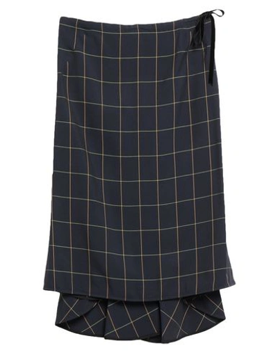 Mcq By Alexander Mcqueen Midi Skirts In Blue