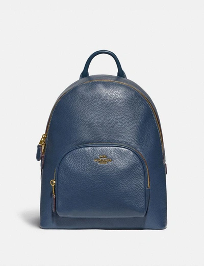 Coach Carrie Backpack In Brass/dark Denim | ModeSens