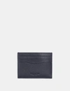 Coach Card Case With Signature Canvas Interior In Midnight/charcoal