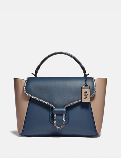 Courier carryall with snakeskin detail new arrivals