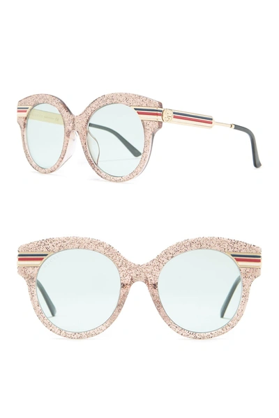 New GUCCI 52mm Glitter Sunglasses Gucci gold glitter sunglasses GG0282SA NEW main image 2