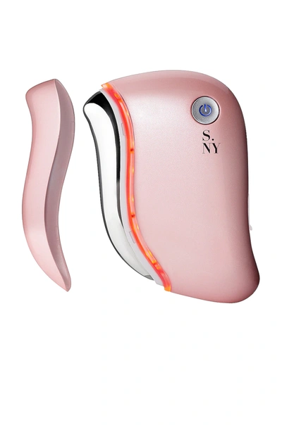 Solaris Laboratories Ny It's Lit Led Gua Sha Facial Massager In Light Pink