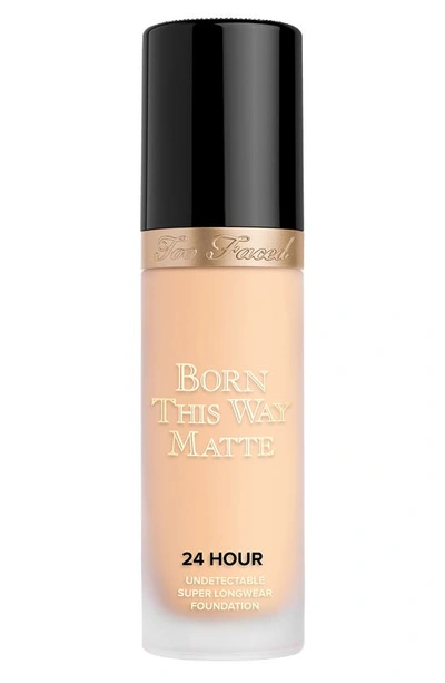 Too Faced Born This Way Matte Longwear Liquid Foundation Makeup Vanilla 1 oz / 30 ml