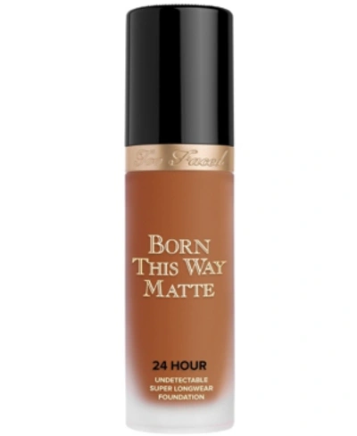 Too Faced Born This Way Matte Longwear Liquid Foundation Makeup Tiramisu 1 oz / 30 ml