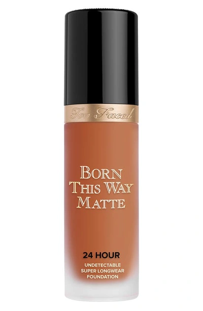 Too Faced Born This Way Matte Longwear Liquid Foundation Makeup Hazelnut 1 oz / 30 ml