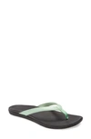 Olukai Ho Opio Flip Flop In Mint Fabric