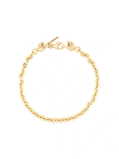 Emanuele Bicocchi Skull Bracelet In Gold