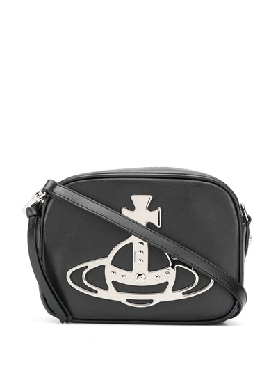 Vivienne Westwood Accessories Anna Leather Camera Bag Colour: Black