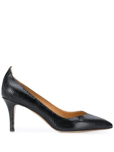 Isabel Marant Snake-effect Pumps In Black