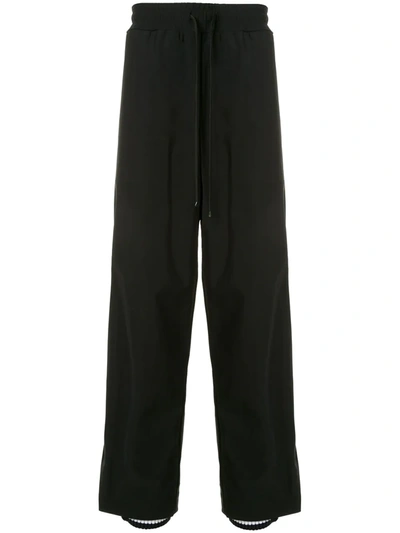 Miharayasuhiro Press-stud Wide-leg Trousers In Black