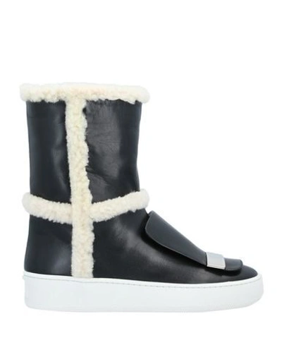 Sergio Rossi Ankle Boots In Black