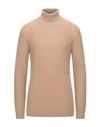 Grey Daniele Alessandrini Turtleneck In Beige