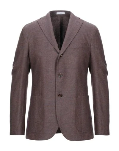 Boglioli Suit Jackets In Brick Red