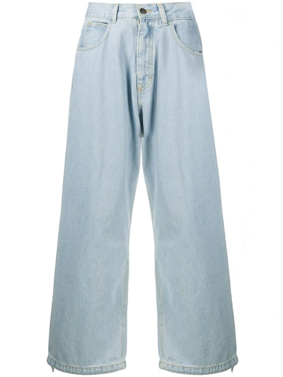 Société Anonyme High-waisted Wide Leg Jeans In Blue