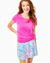 Lilly Pulitzer Women's Etta Scoopneck Top In Pink Size 2xs -  In Pink