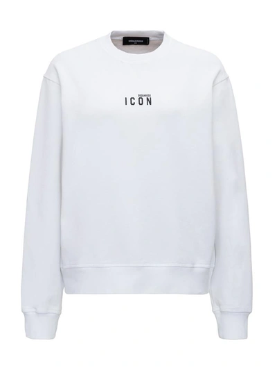 Dsquared2 Sweater With Micro Logo In White