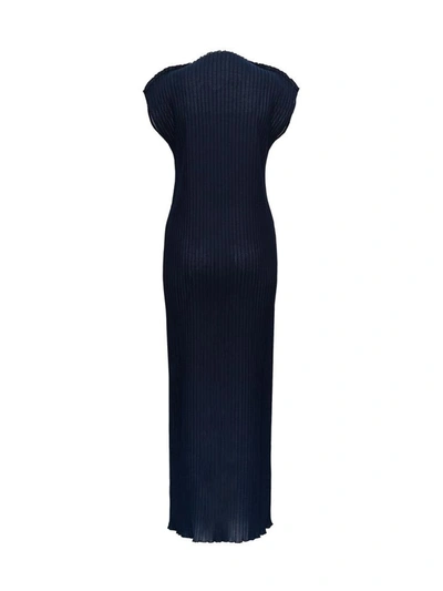 Jil Sander Mid-length Column Dress In Blu