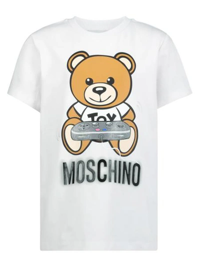 Moschino Kids T-shirt For For Boys And For Girls In White