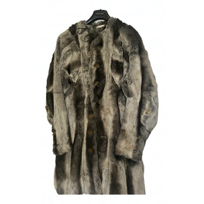 Pre-owned Vivienne Westwood Brown Faux Fur Coat