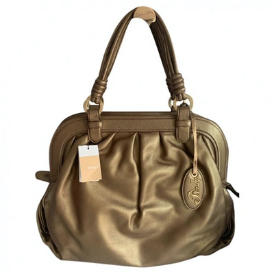 Pre-owned Bally Leather Handbag In Gold