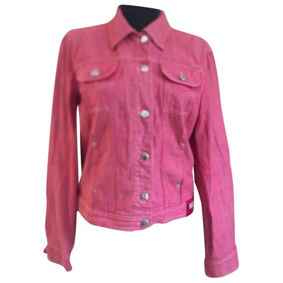 Pre-owned Moschino Jacket In Pink