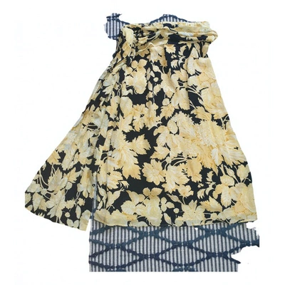 Pre-owned Stine Goya Yellow Silk Skirt