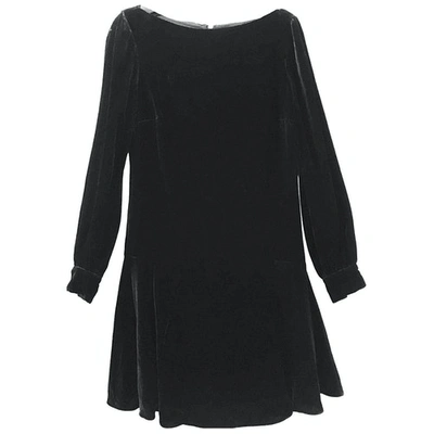 Pre-owned Polo Ralph Lauren Black Velvet Dress