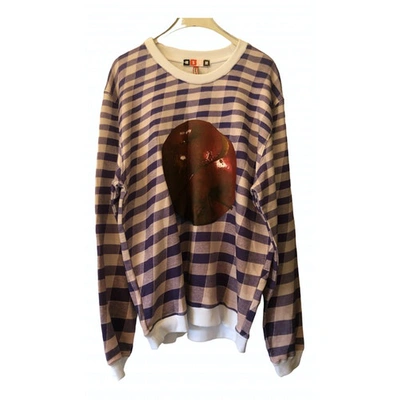 Pre-owned Msgm Jersey Top In Blue