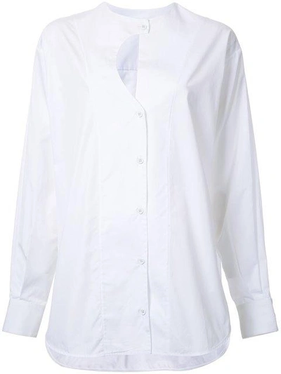 Christopher Esber 'oversized Link' Shirt In White