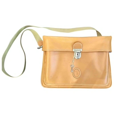 Pre-owned Trussardi Beige Leather Handbag