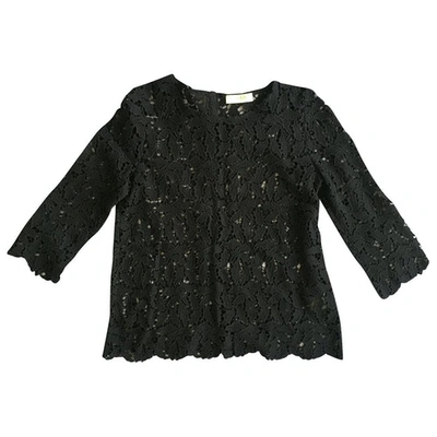 Pre-owned Ba&sh Lace Blouse In Black