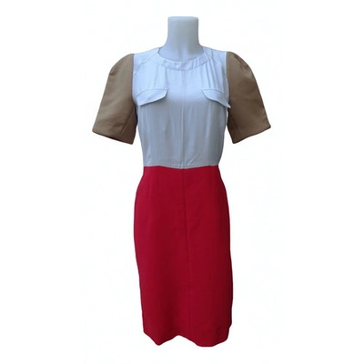 Pre-owned Marni Wool Mid-length Dress In Red