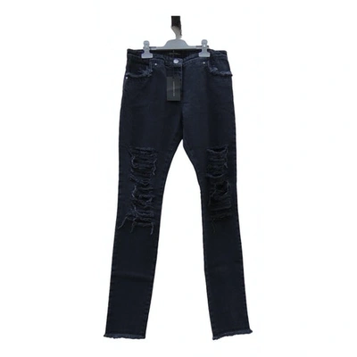 Pre-owned Christopher Kane Slim Jeans In Grey