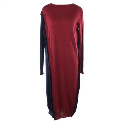 Pre-owned Marni Wool Dress In Red