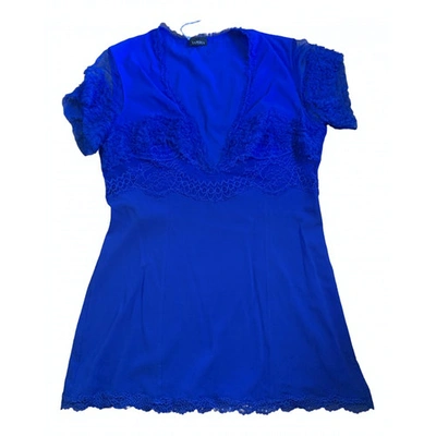 Pre-owned La Perla Silk Blouse In Blue
