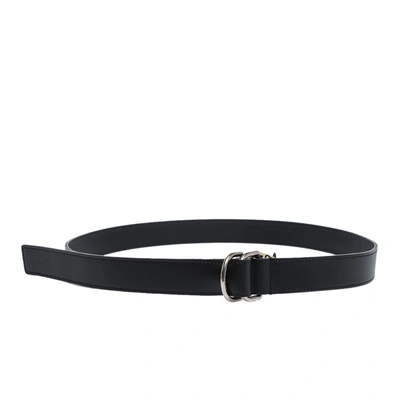 Pre-owned Burberry Black Leather D-ring Belt 90cm