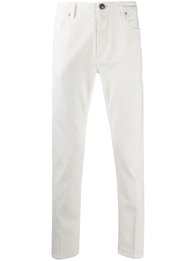 Tagliatore Goodwin Straight Fit Jeans In White