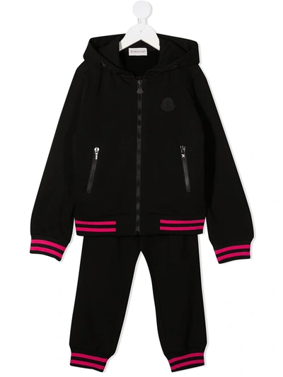 Moncler Kids' Little Girl's & Girl's 2-piece Jacket & Track Pants Set In Black