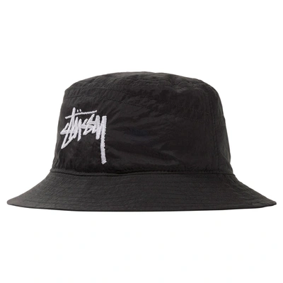 Pre-owned Nike  X Stussy Bucket Hat Black