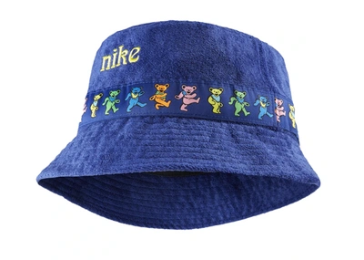 Pre-owned Nike  X Grateful Dead Bucket Hat Blue