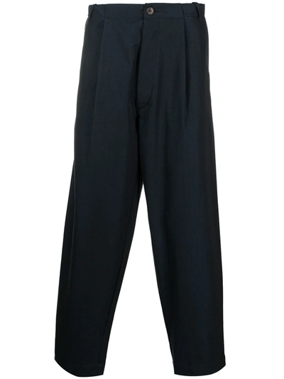 Société Anonyme High-waisted Tailored Trousers In Blue