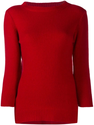 Marni Knitted Jumper In Red