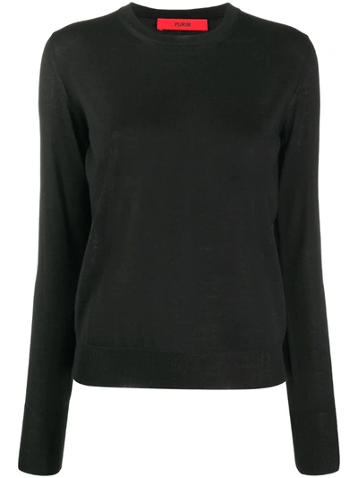 Roberto Collina Round-neck Jumper In Black