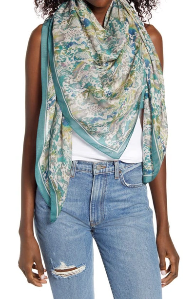 Allsaints Masala Square Scarf In Rainbow Chalk